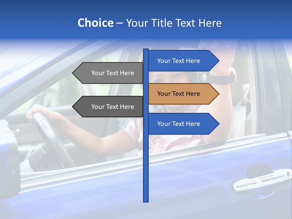 Ecstatic Independence Female PowerPoint Template