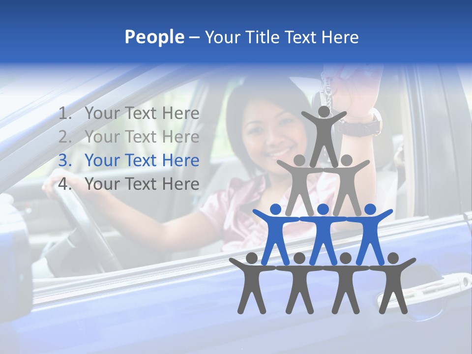 Ecstatic Independence Female PowerPoint Template