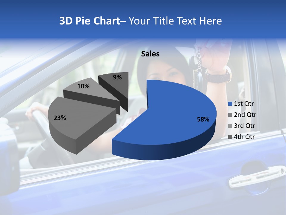 Ecstatic Independence Female PowerPoint Template