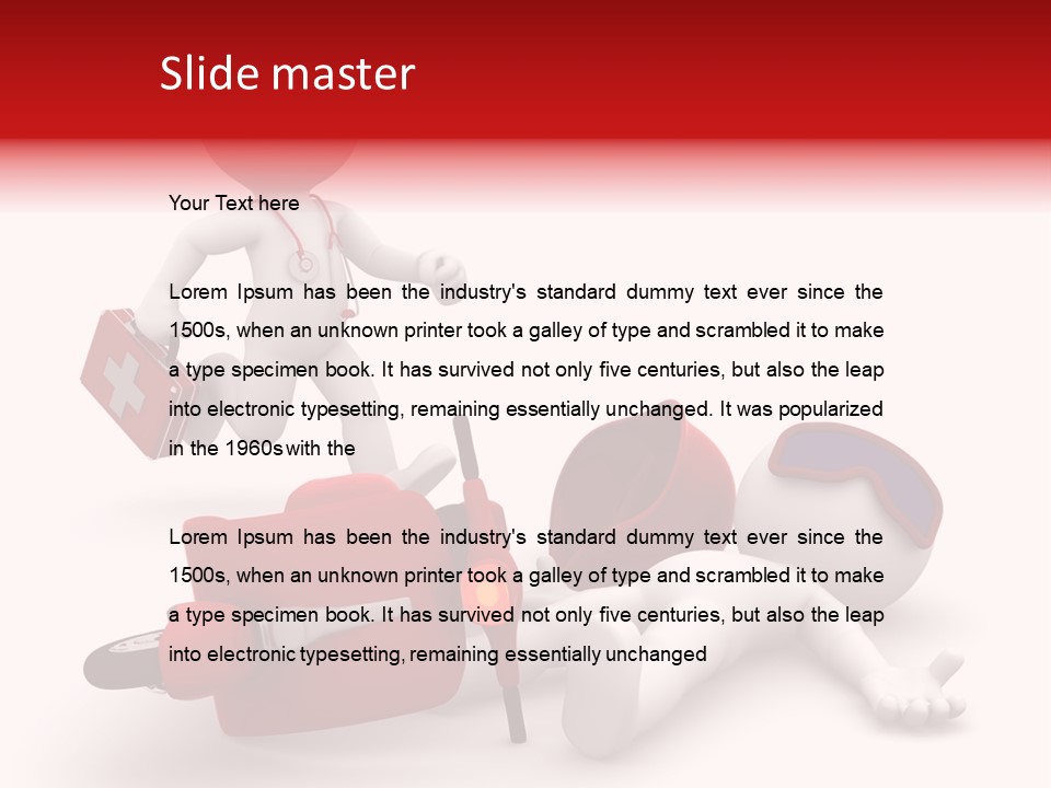 Biker Medical Ambulance PowerPoint Template