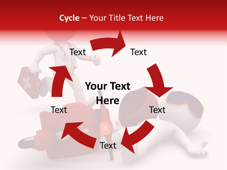 Biker Medical Ambulance PowerPoint Template