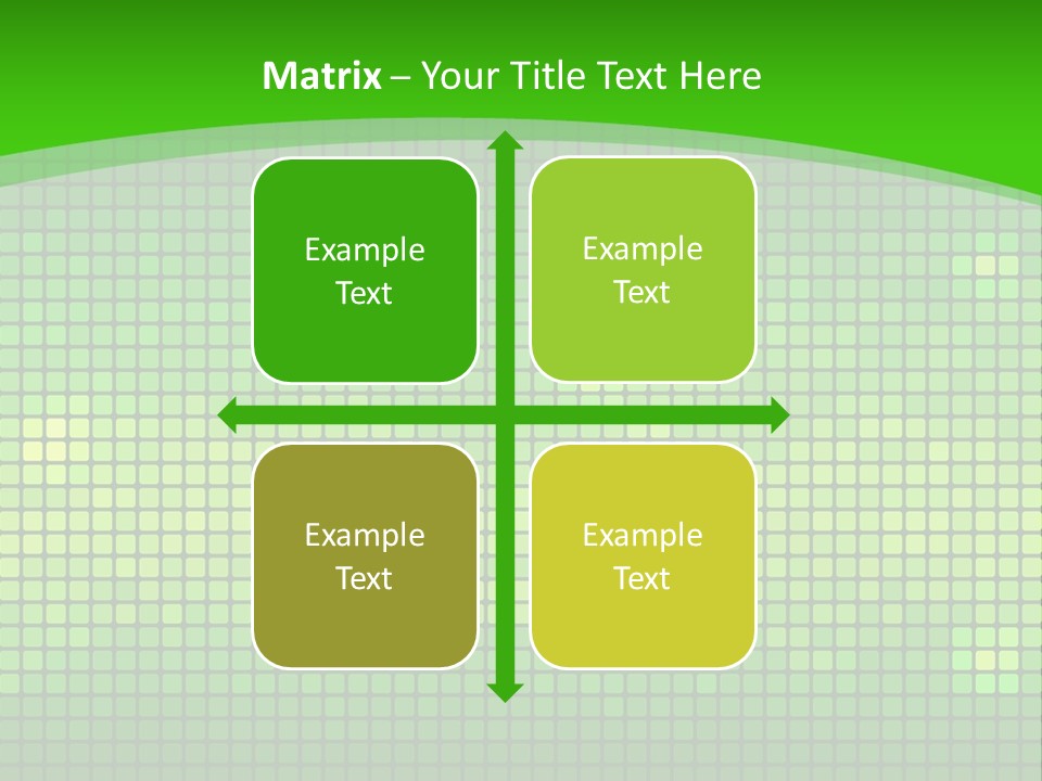 Green Spectrum Artwork PowerPoint Template