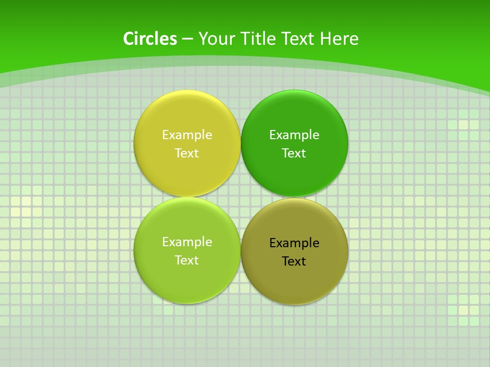 Green Spectrum Artwork PowerPoint Template