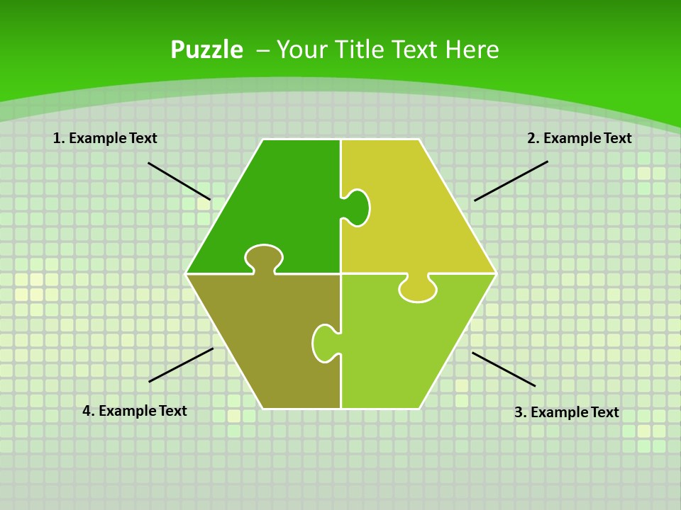 Green Spectrum Artwork PowerPoint Template