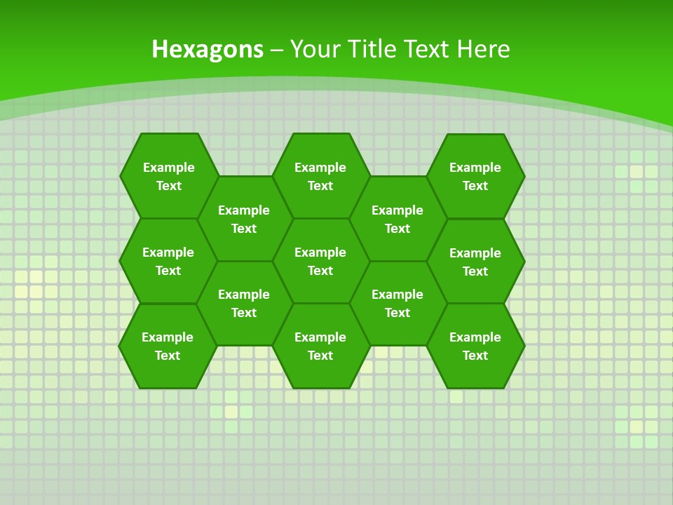 Green Spectrum Artwork PowerPoint Template