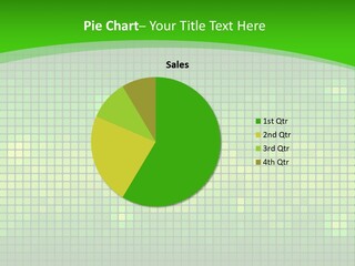 Green Spectrum Artwork PowerPoint Template