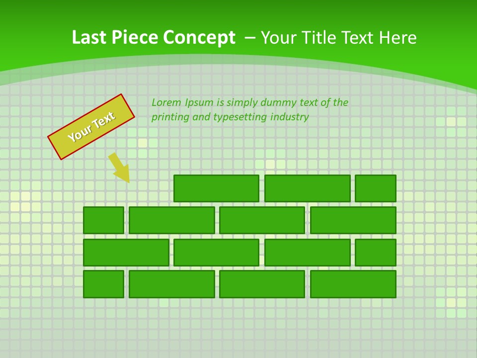 Green Spectrum Artwork PowerPoint Template