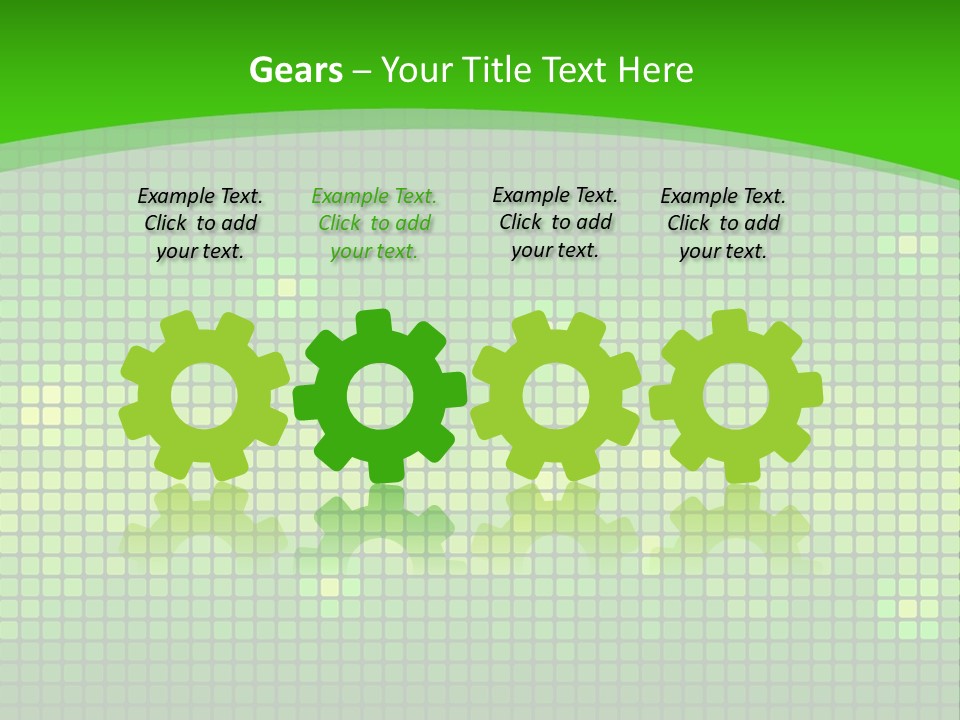 Green Spectrum Artwork PowerPoint Template