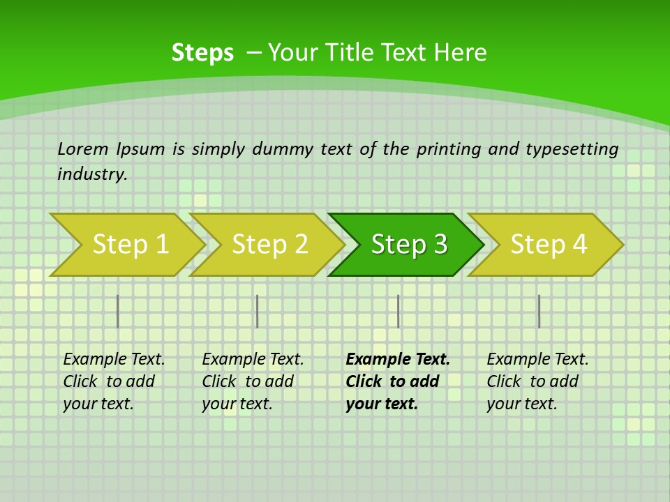 Green Spectrum Artwork PowerPoint Template