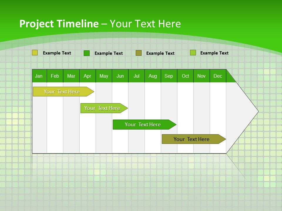 Green Spectrum Artwork PowerPoint Template