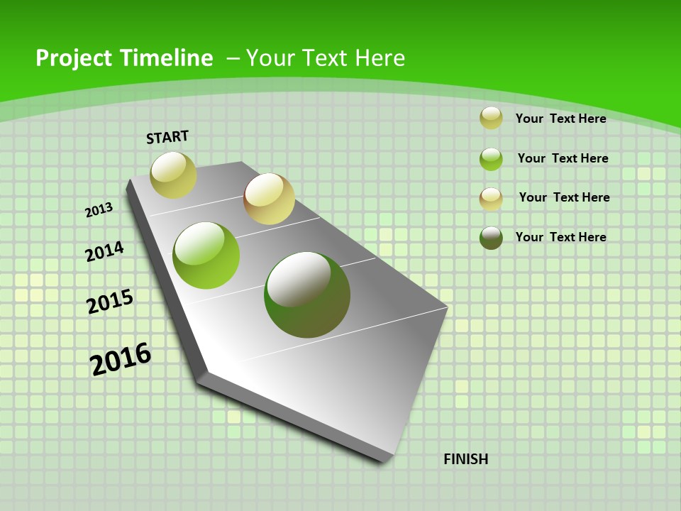 Green Spectrum Artwork PowerPoint Template