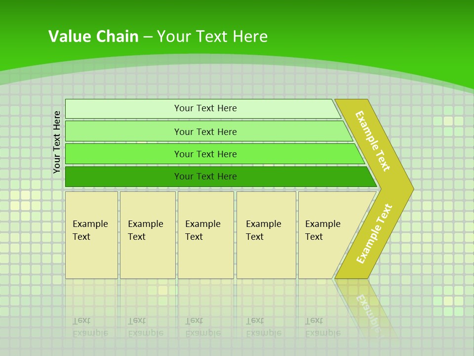 Green Spectrum Artwork PowerPoint Template