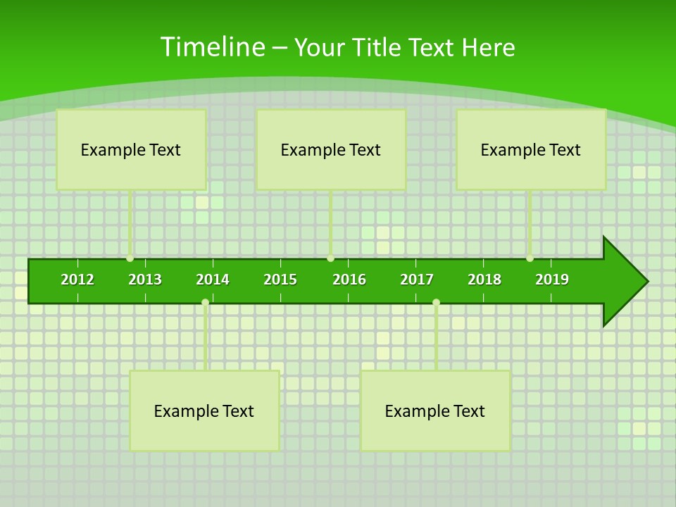 Green Spectrum Artwork PowerPoint Template