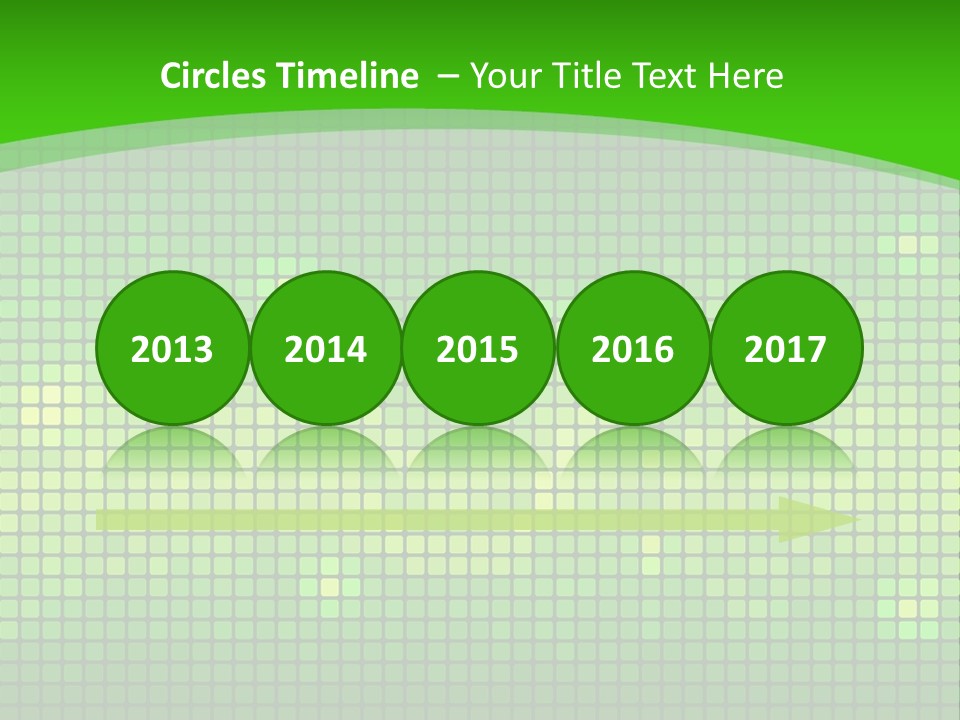 Green Spectrum Artwork PowerPoint Template