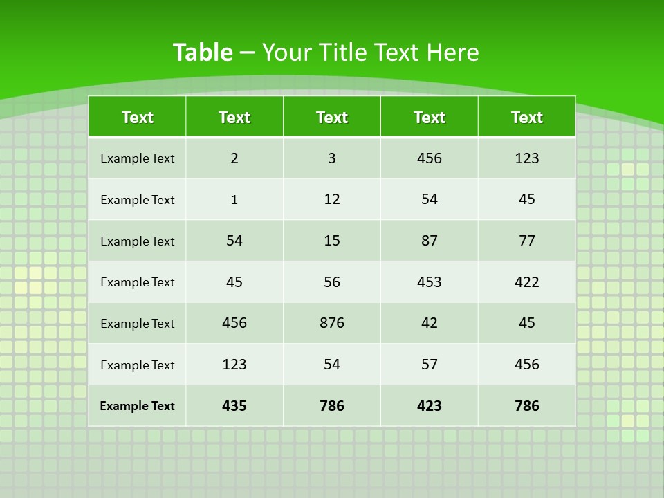 Green Spectrum Artwork PowerPoint Template