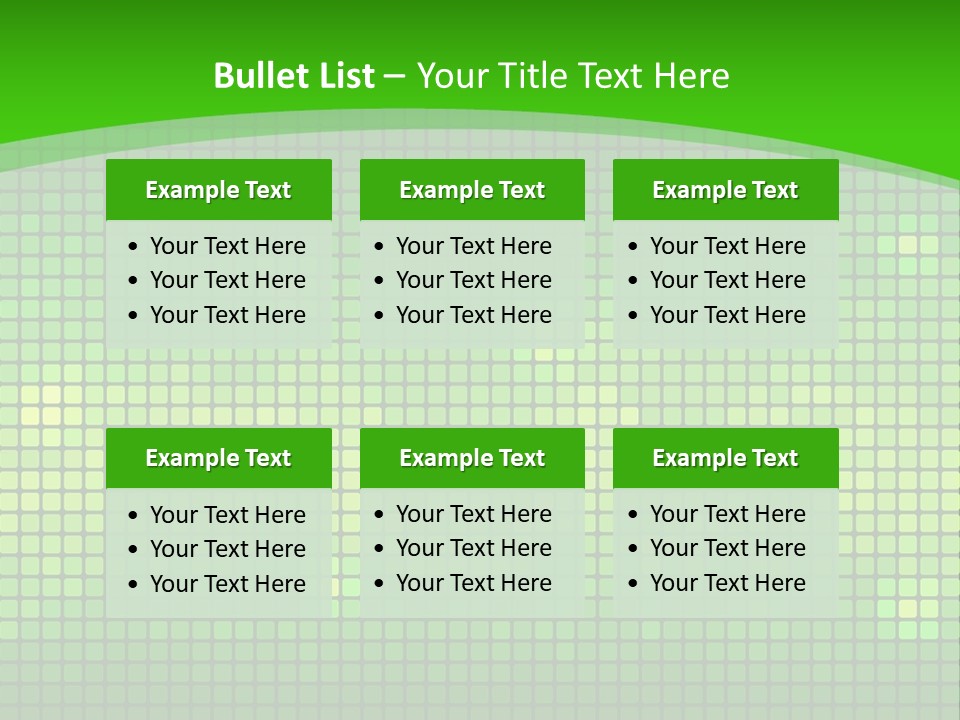 Green Spectrum Artwork PowerPoint Template