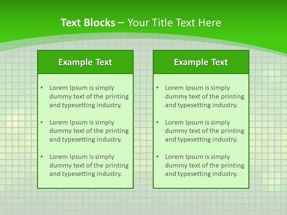 Green Spectrum Artwork PowerPoint Template