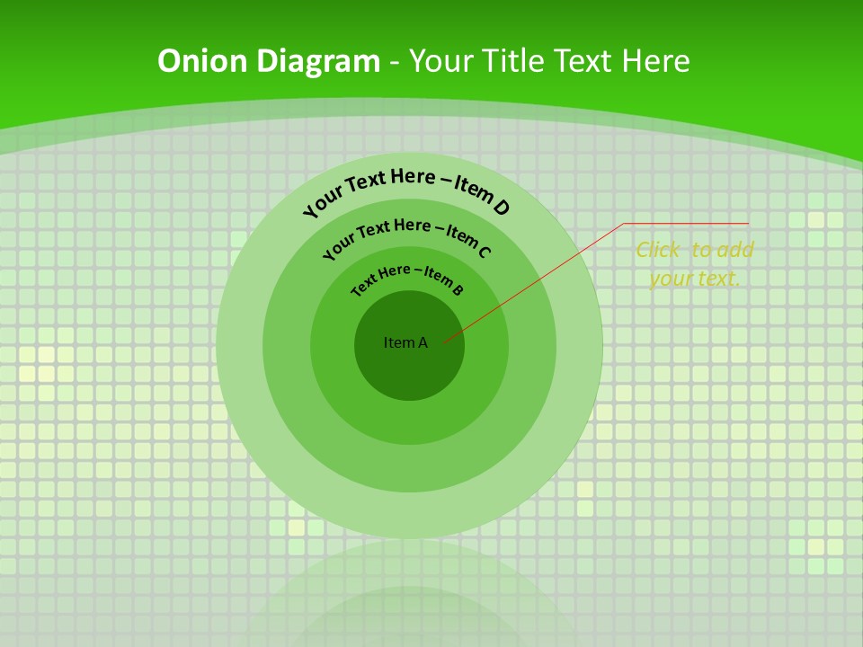 Green Spectrum Artwork PowerPoint Template