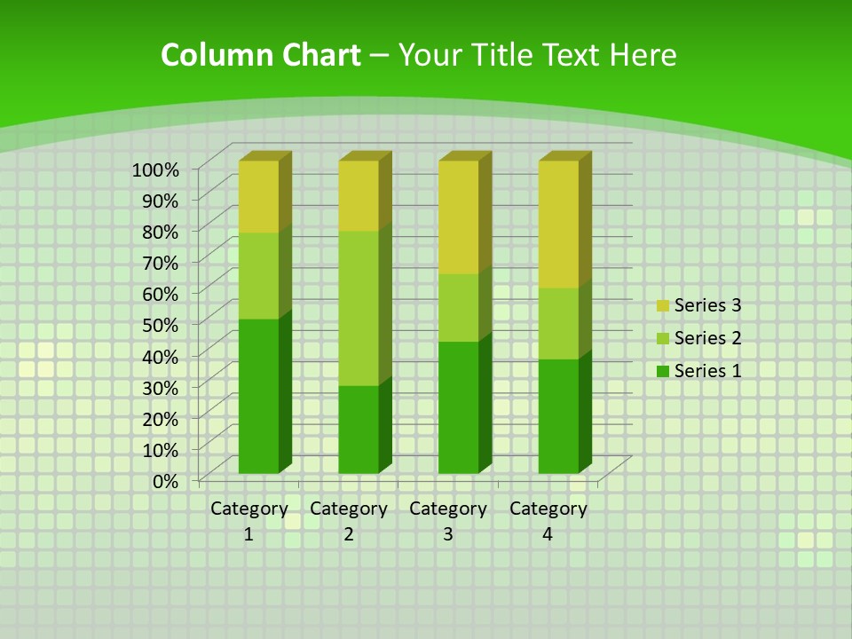Green Spectrum Artwork PowerPoint Template
