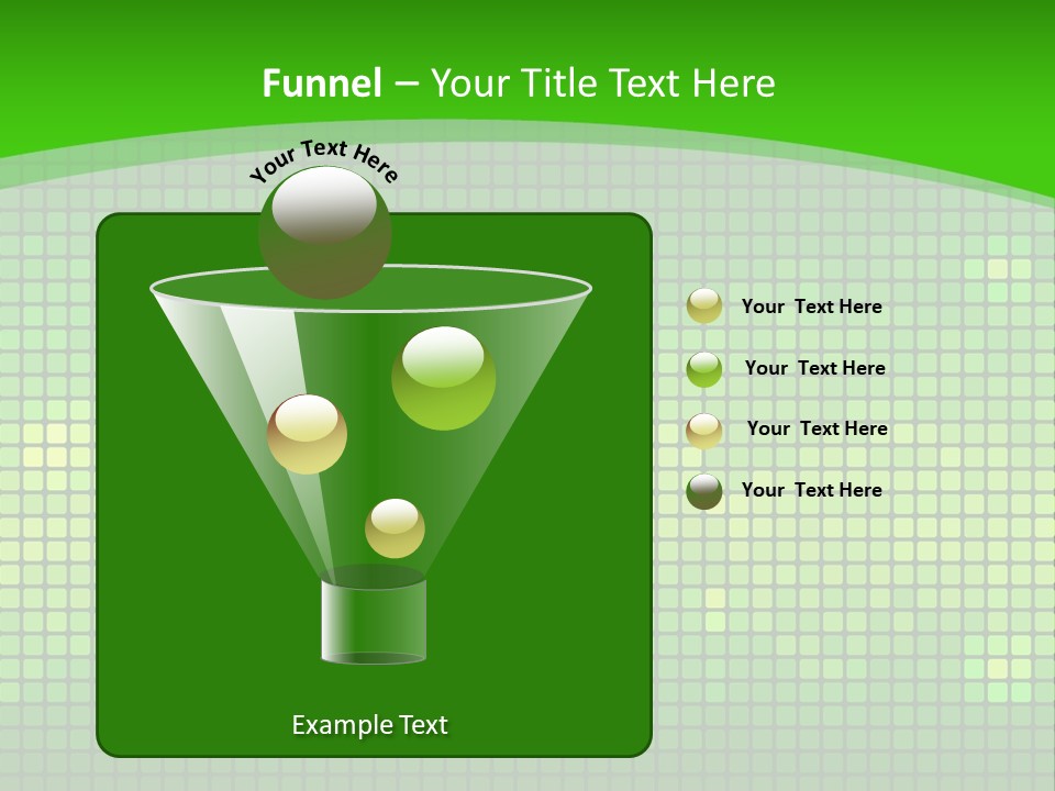 Green Spectrum Artwork PowerPoint Template