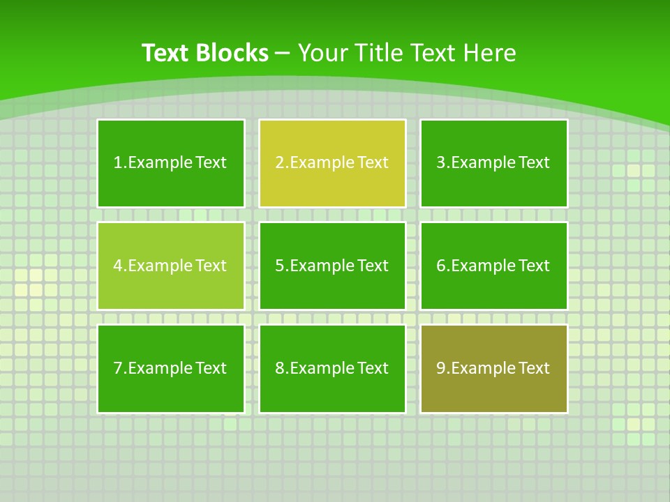 Green Spectrum Artwork PowerPoint Template