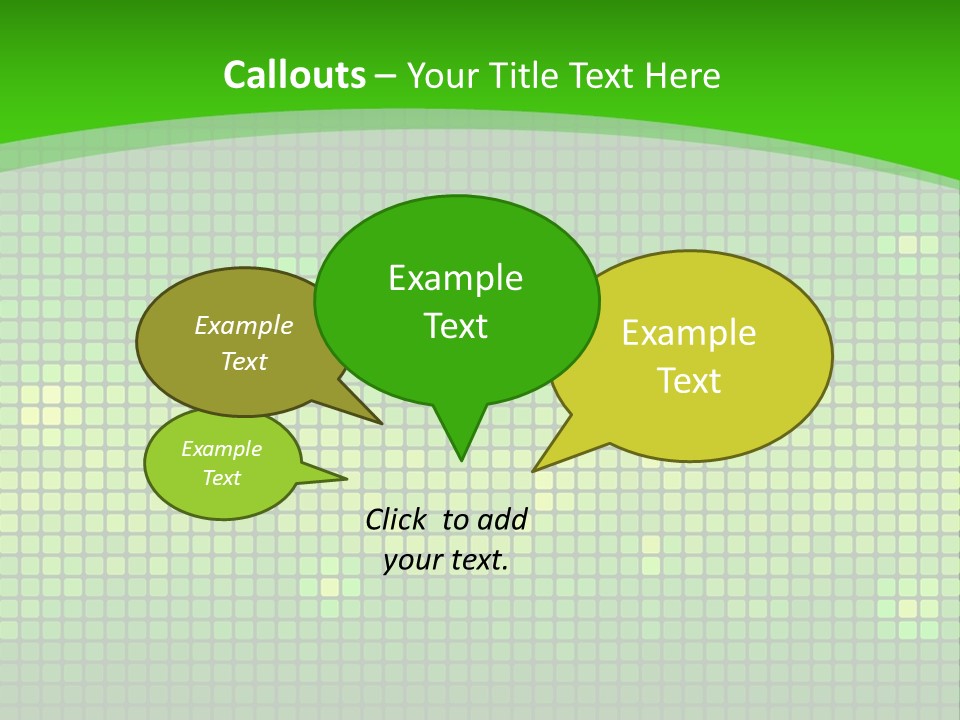 Green Spectrum Artwork PowerPoint Template