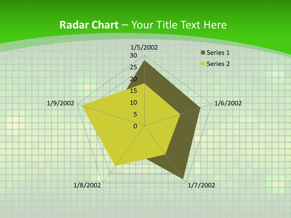 Green Spectrum Artwork PowerPoint Template