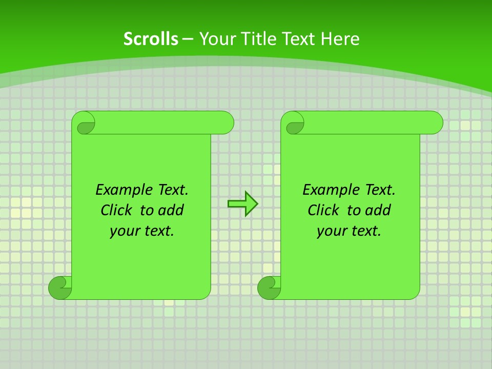 Green Spectrum Artwork PowerPoint Template