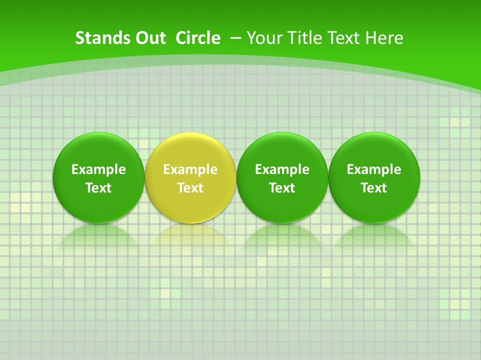 Green Spectrum Artwork PowerPoint Template