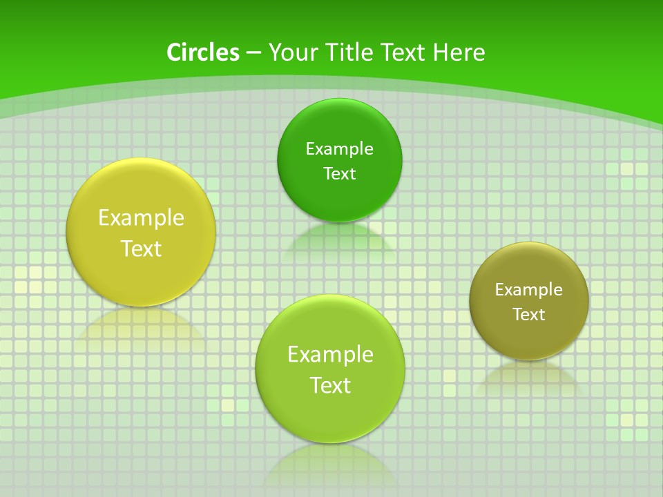 Green Spectrum Artwork PowerPoint Template
