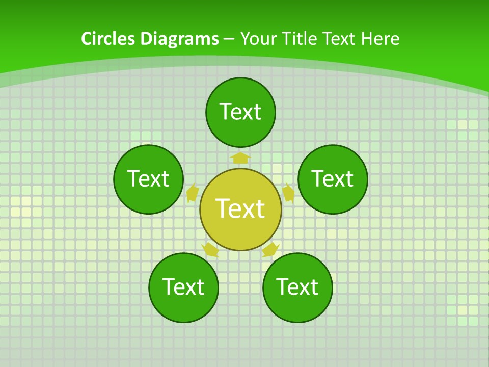 Green Spectrum Artwork PowerPoint Template