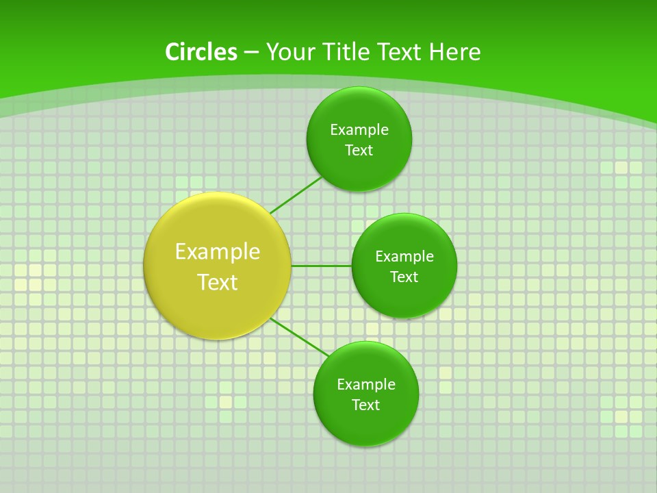 Green Spectrum Artwork PowerPoint Template