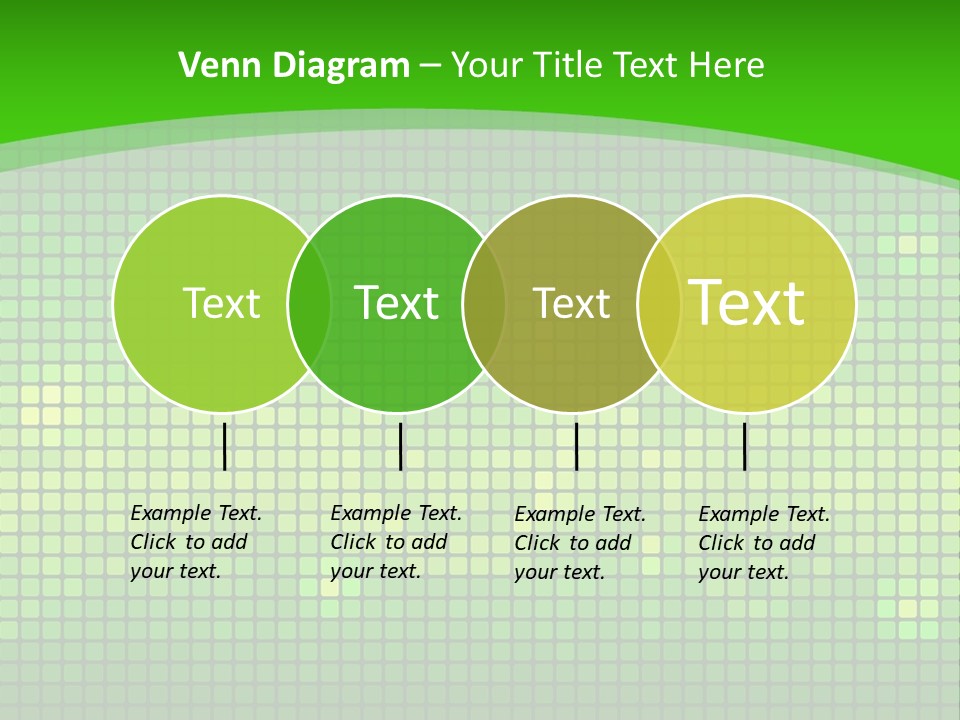 Green Spectrum Artwork PowerPoint Template