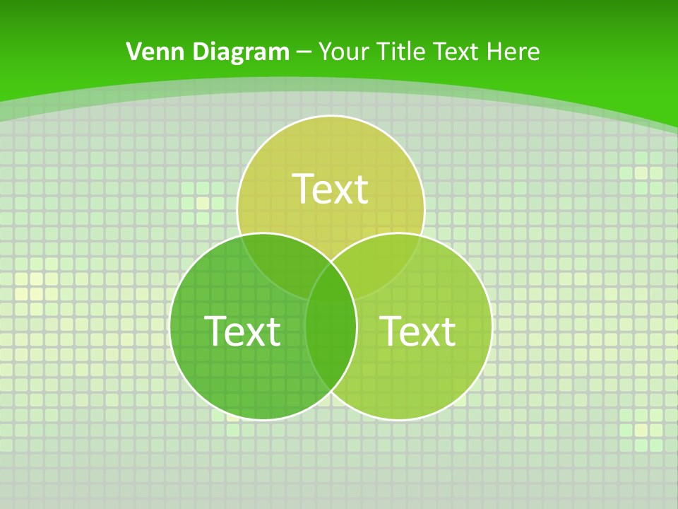 Green Spectrum Artwork PowerPoint Template