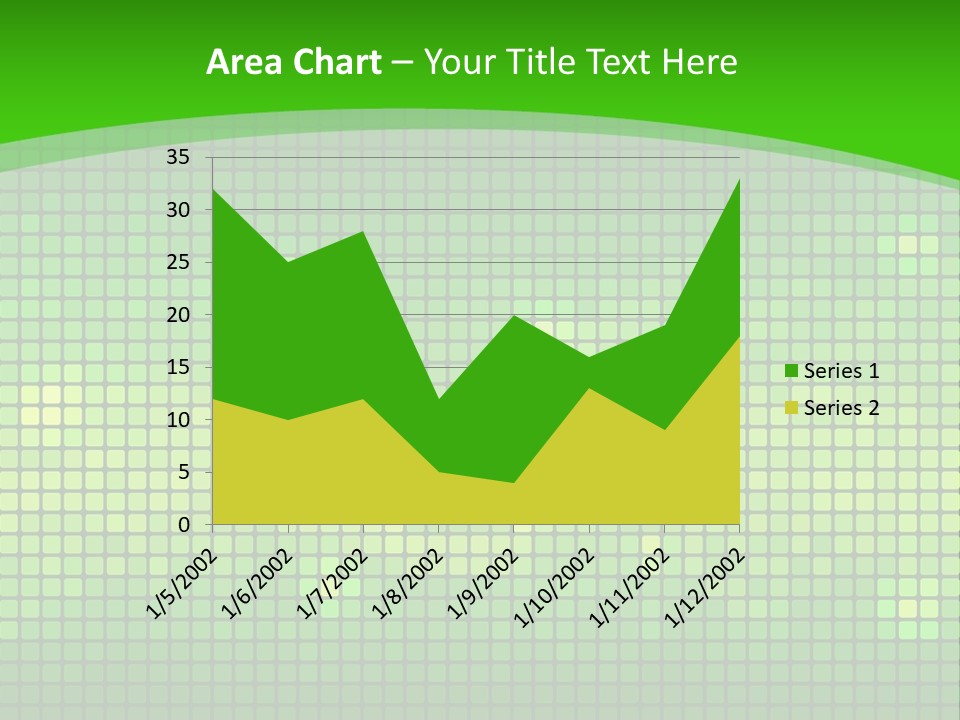 Green Spectrum Artwork PowerPoint Template