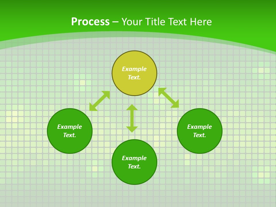 Green Spectrum Artwork PowerPoint Template