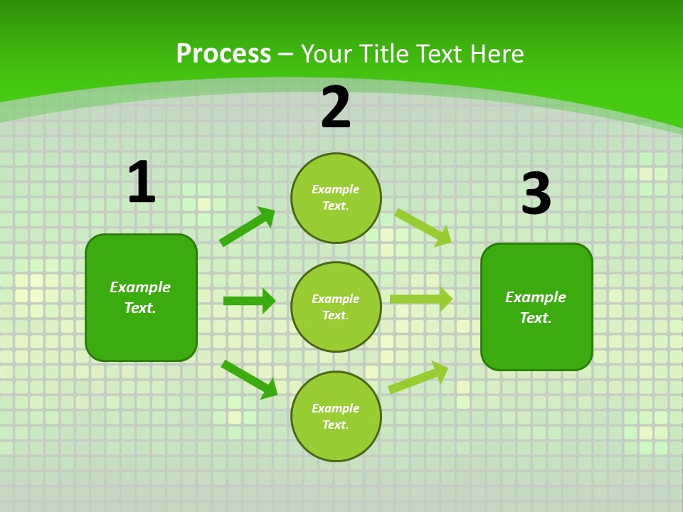 Green Spectrum Artwork PowerPoint Template