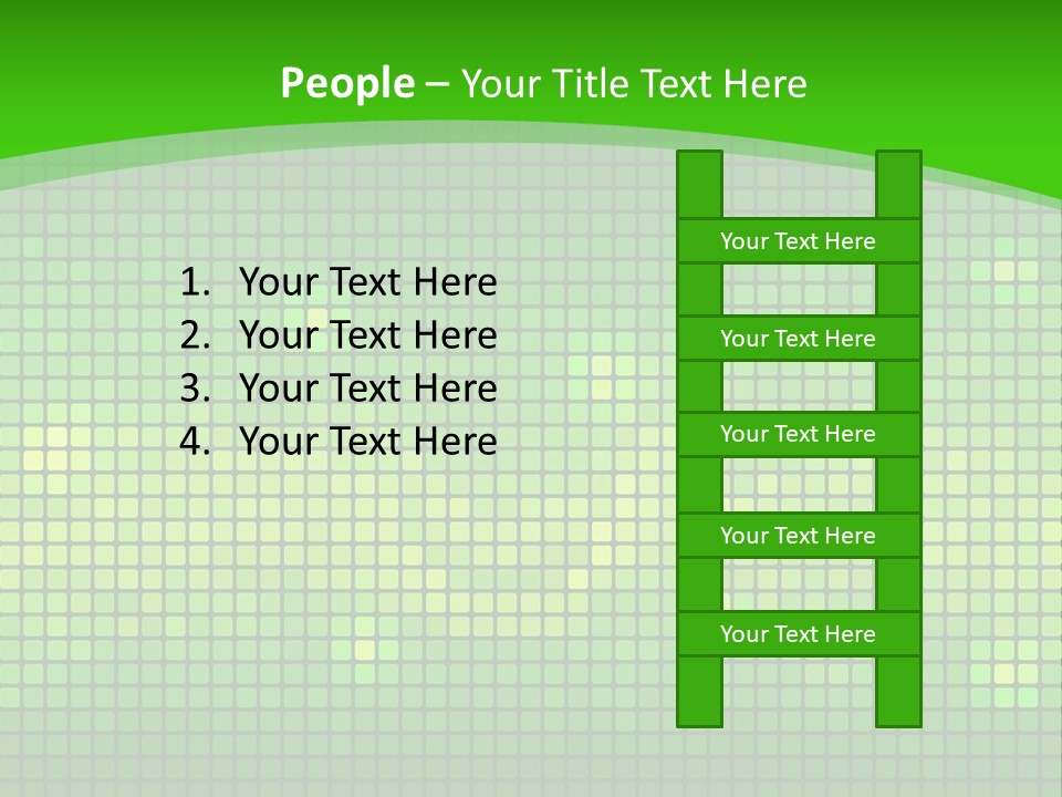 Green Spectrum Artwork PowerPoint Template