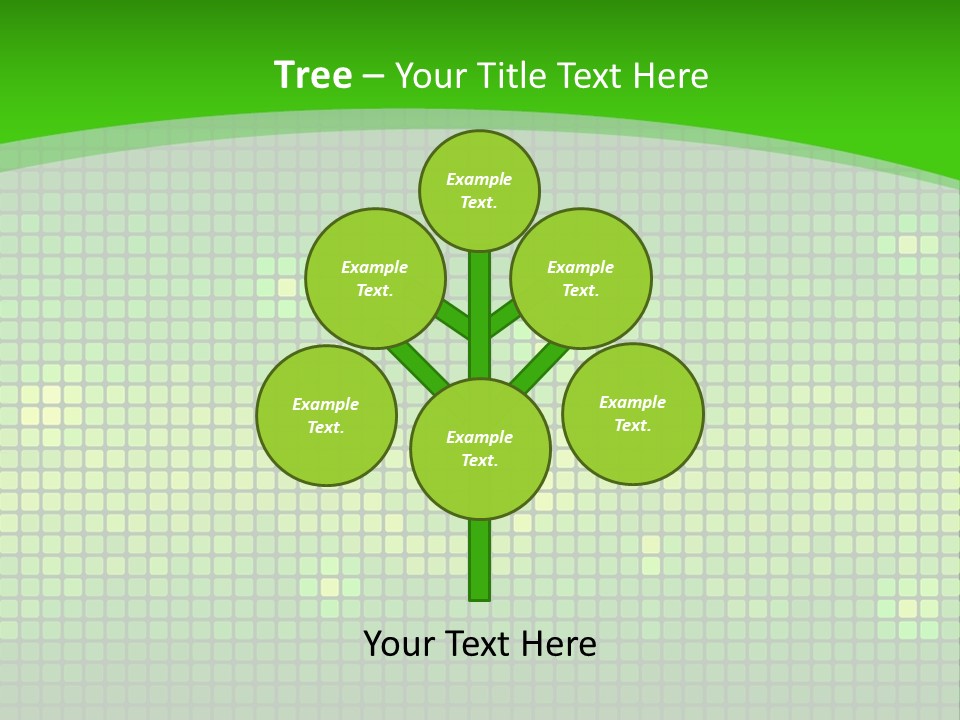 Green Spectrum Artwork PowerPoint Template
