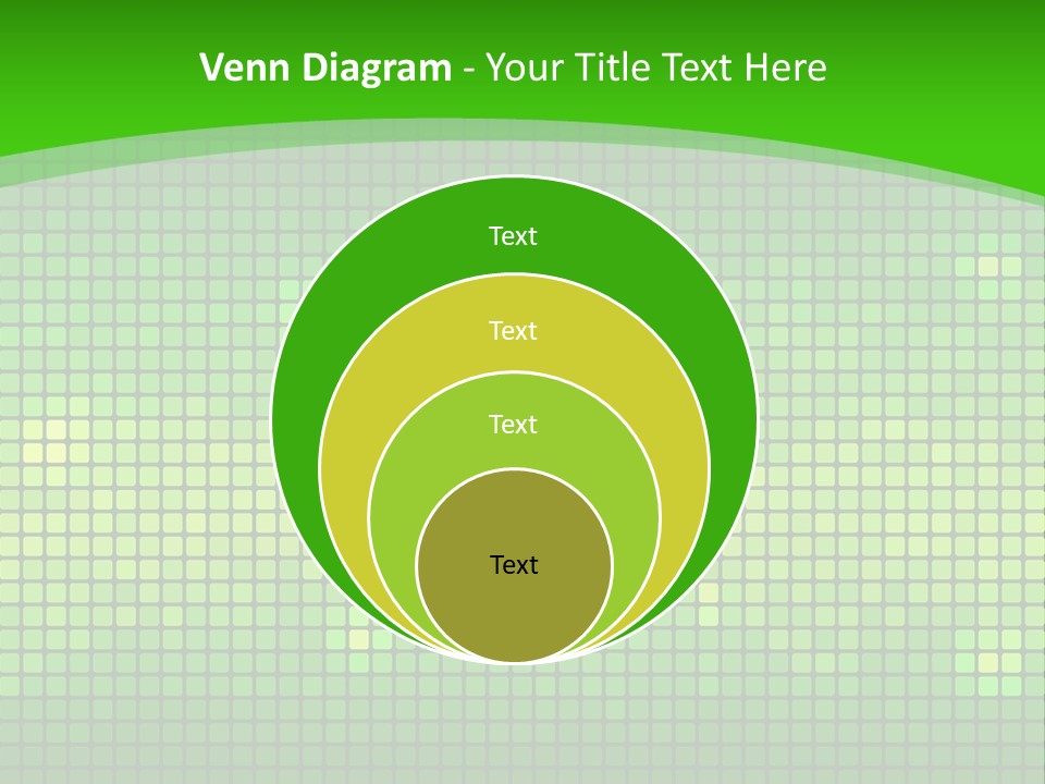 Green Spectrum Artwork PowerPoint Template