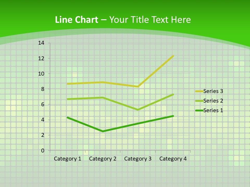 Green Spectrum Artwork PowerPoint Template