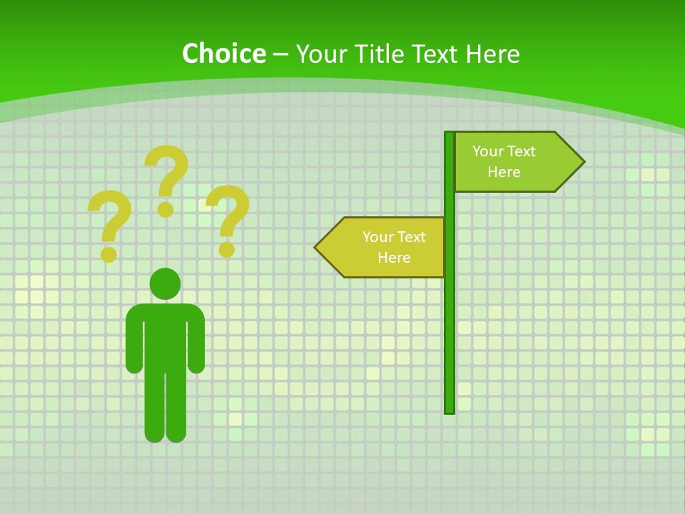 Green Spectrum Artwork PowerPoint Template