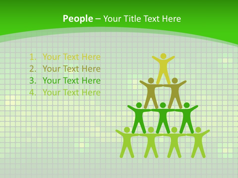 Green Spectrum Artwork PowerPoint Template