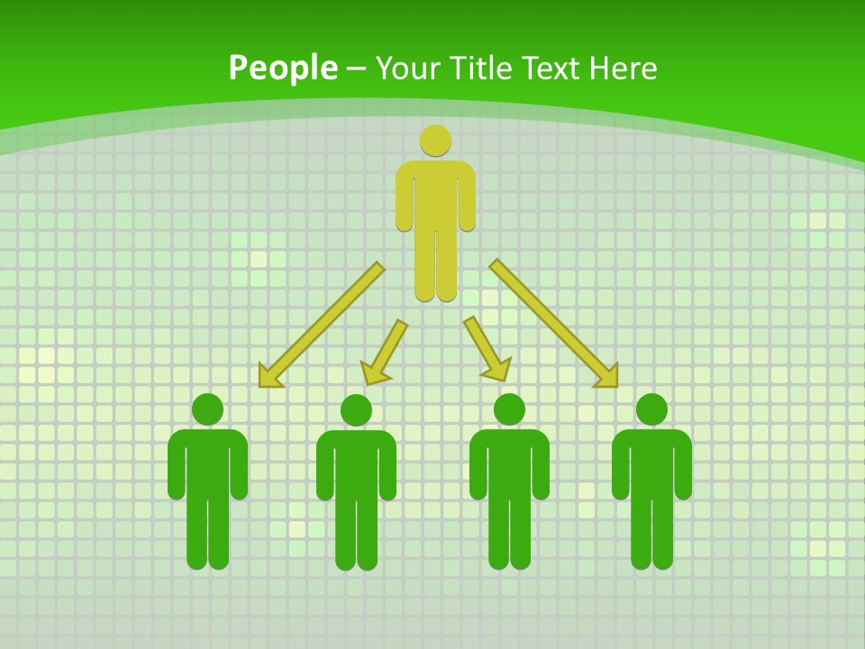 Green Spectrum Artwork PowerPoint Template