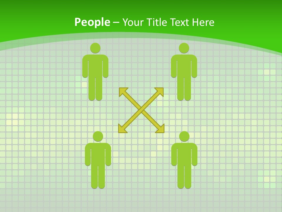 Green Spectrum Artwork PowerPoint Template