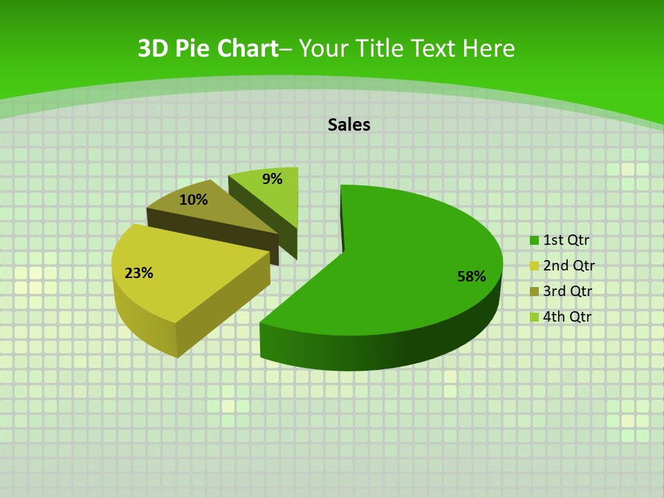 Green Spectrum Artwork PowerPoint Template