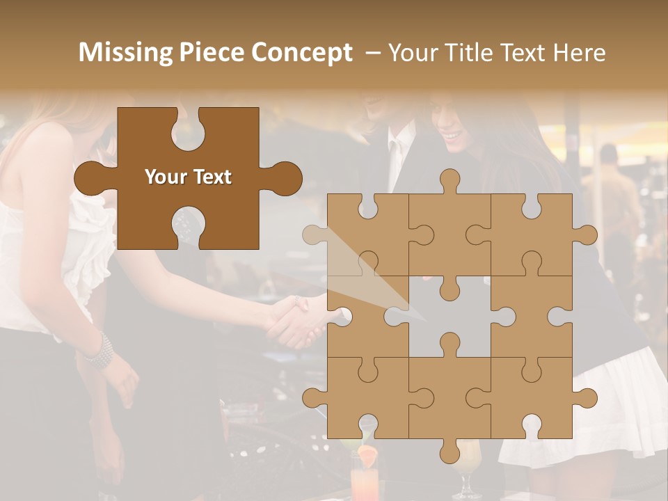 Gathering Friends Outside PowerPoint Template