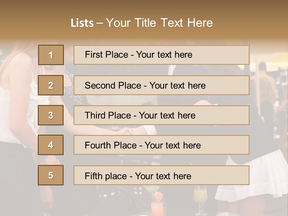 Gathering Friends Outside PowerPoint Template