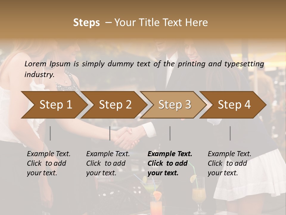 Gathering Friends Outside PowerPoint Template