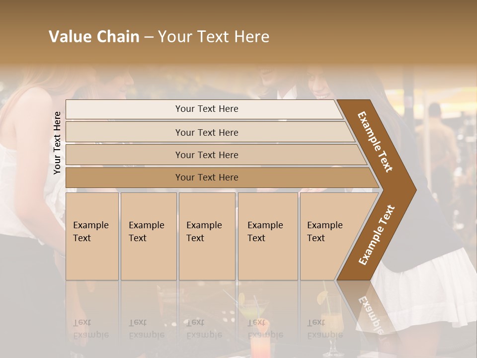 Gathering Friends Outside PowerPoint Template